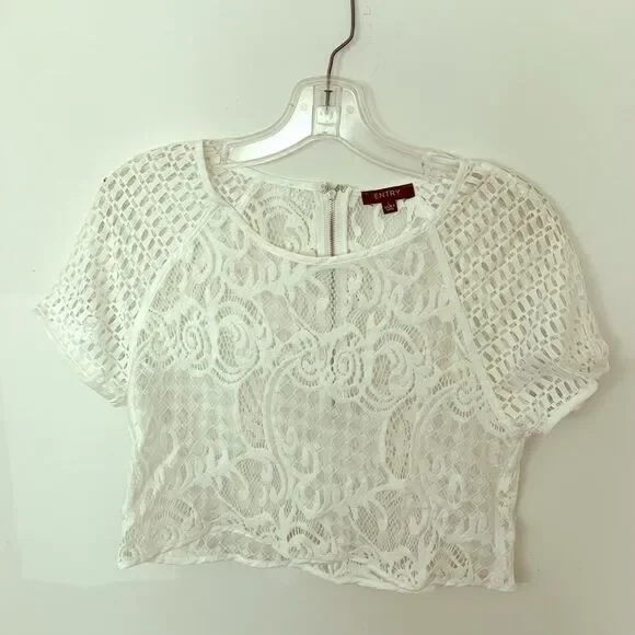 Lace Crop Top - Picture 1 of 2